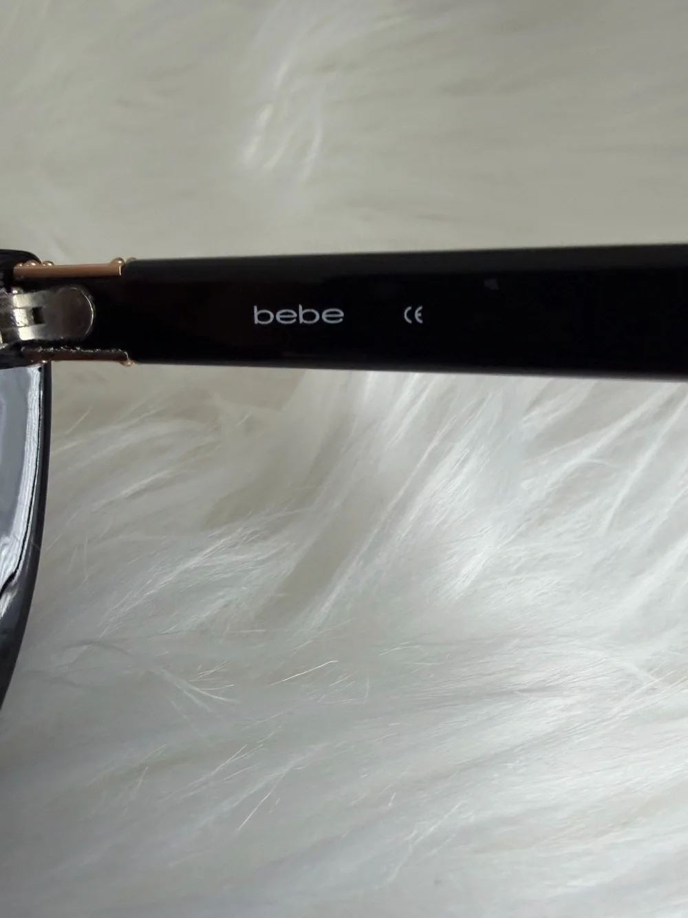 bebe Marley Classic Cat-Eye Women’s Sunglasses Gold Rhinestone Accents - Black